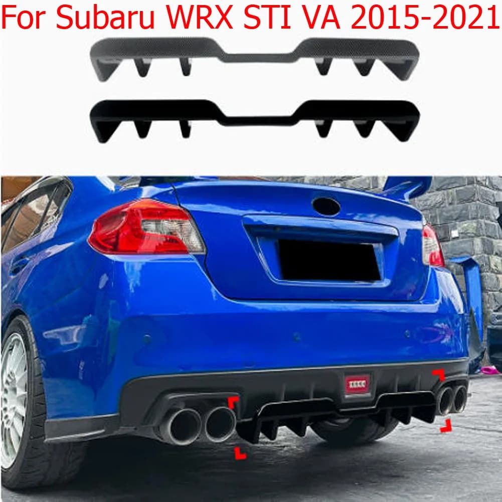 For Subaru WRX STI VA 2015-2021 Rear Bumper Lip Rear Diffuser Aerodynamic Exterior Mod Accessories