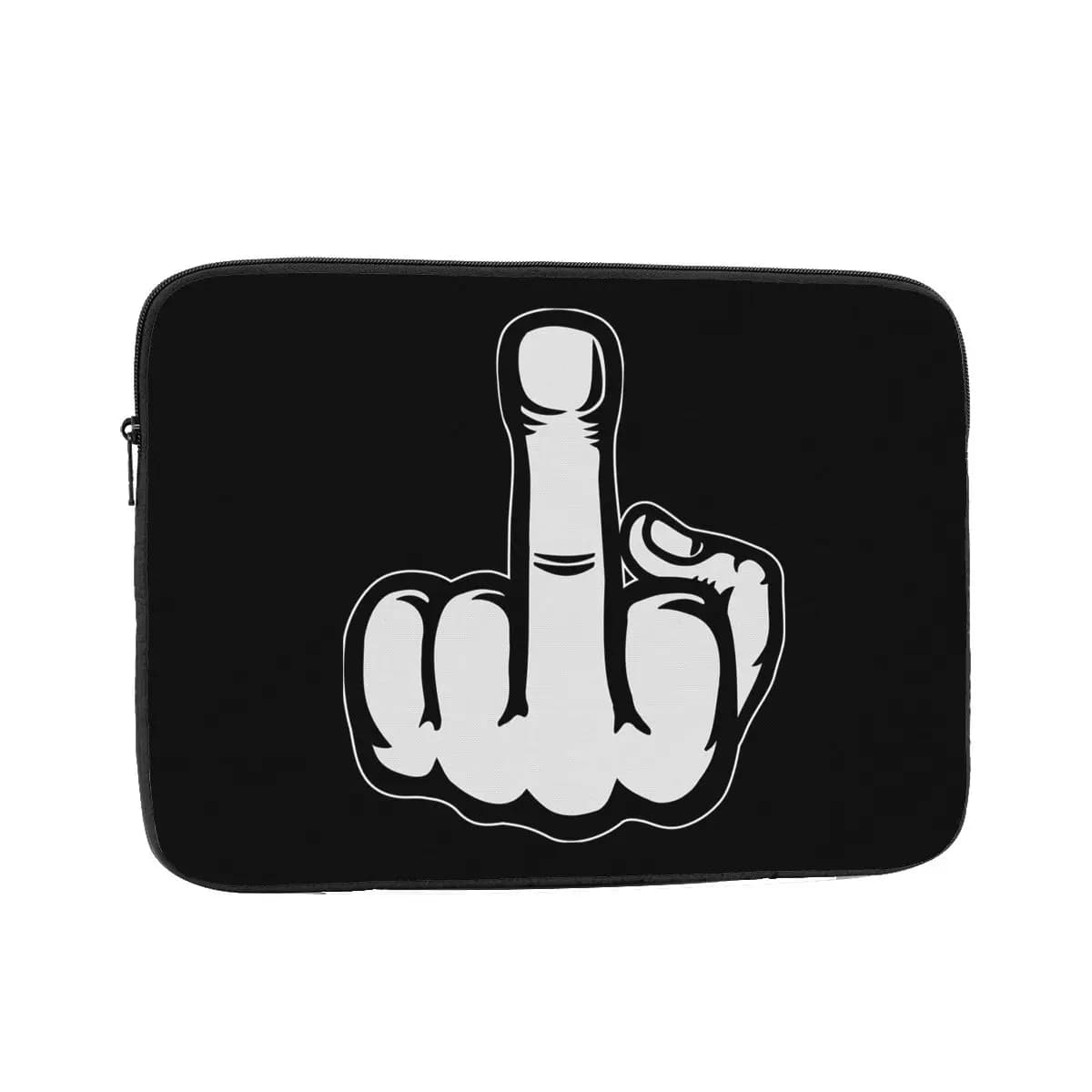 Design con gesto della mano Il dito medio mostra le dita medie Custodia per laptop Borsa per notebook Borsa per tablet Custodia antiurto