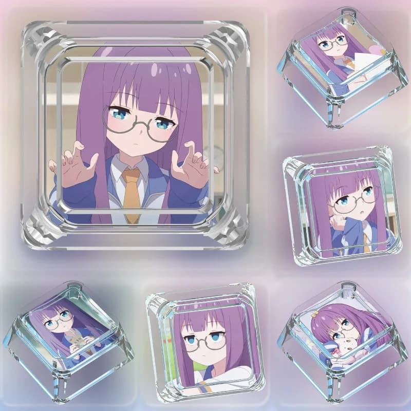 Keycap singolo a tema Sun Zhi Ya della serie Anime Call Up Girls, per tastiera meccanica a croce, trasparente, regalo giocattolo