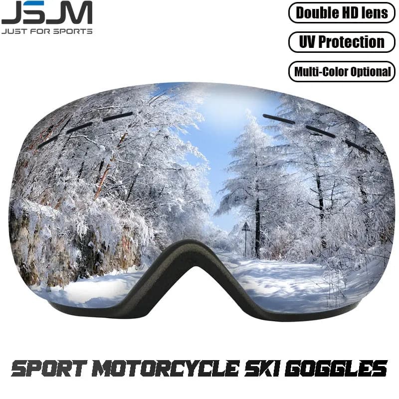 Nuovi Occhiali da Sci a Doppio Strato Antiappannamento UV400, Occhiali da Snowboard per Adulti Unisex, Occhiali da Motoslitta per Sport all'Aperto, Sci e Snowboard