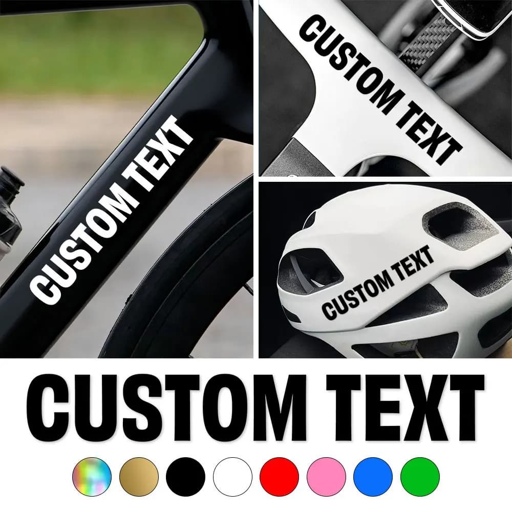 Adesivi Personalizzati per Telaio Bicicletta da Strada, Impermeabili, Fai-da-Te, per MTB, Manubrio, Casco Moto, Decalcomanie in Vinile Personalizzate