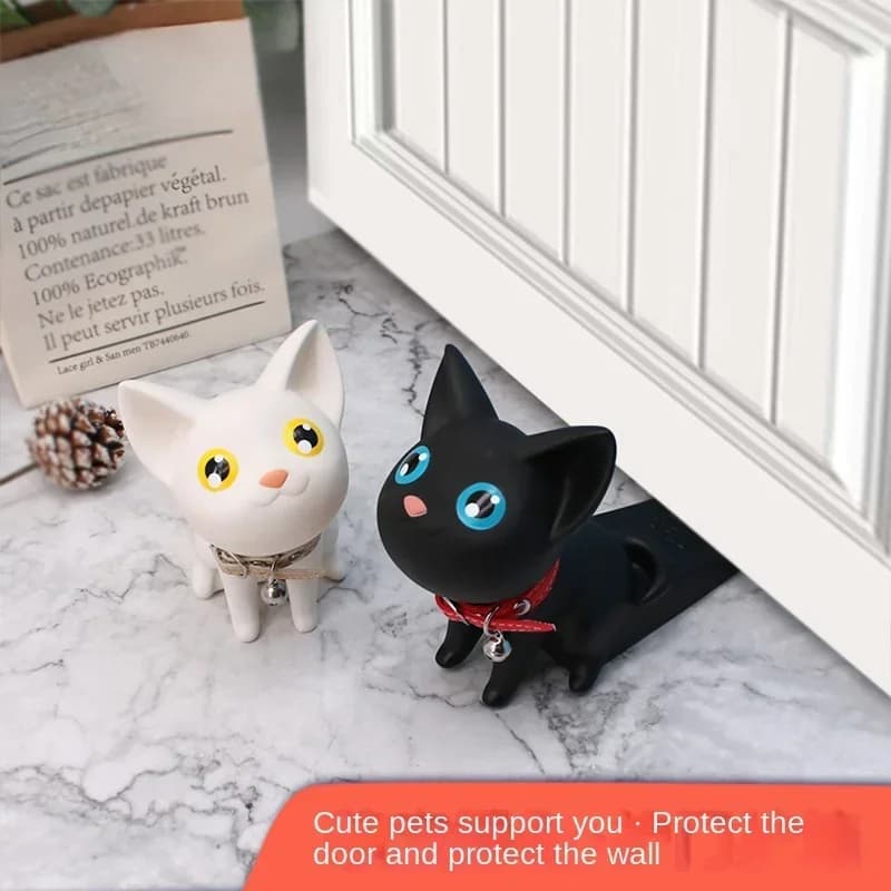 Cute Dog Cat fermaporta in Silicone fermaporta cuneo per porta Cartoon Puppy Doors Stop Strong Grip Slip Resistant Home Car Door Stopper