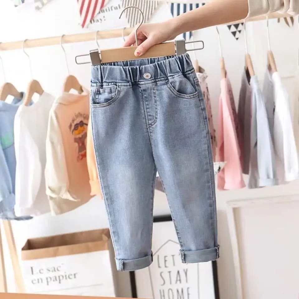 Jeans Elasticizzati per Ragazzi, Nuovi Pantaloni per Bambini Primavera-Autunno