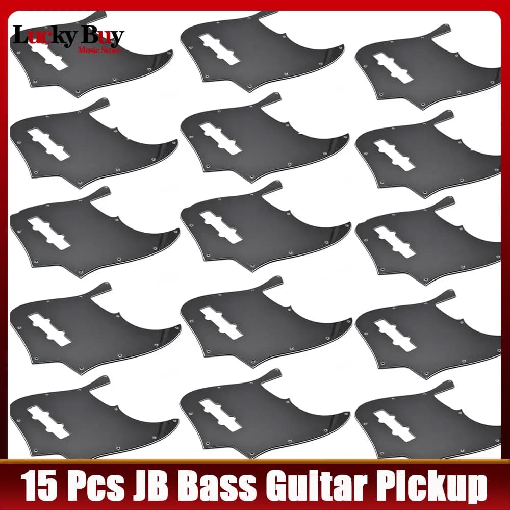 15 pezzi JB Basso Chitarra Battipenna Piastra antigraffio Pick Guard 4 corde Parti per basso