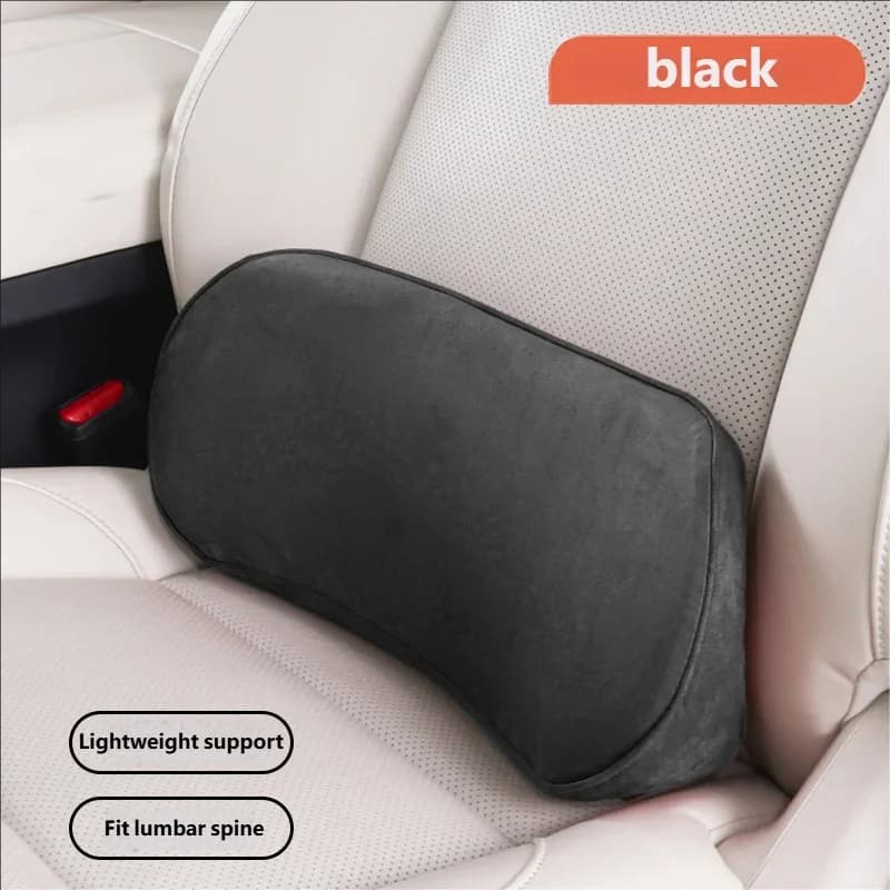 Memory Foam Car Lumbar Support Pillow, Ergonomic Back Cushion for Driving, Office Chair & Truck Seat Comfort