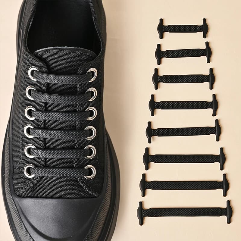 16 pcs/lot Silicone Shoes Laces Without Cravat Shoes 12 Colors Elastic Laces of Shoes Creative Lace Pigro Laces Silicone Rubber Lace