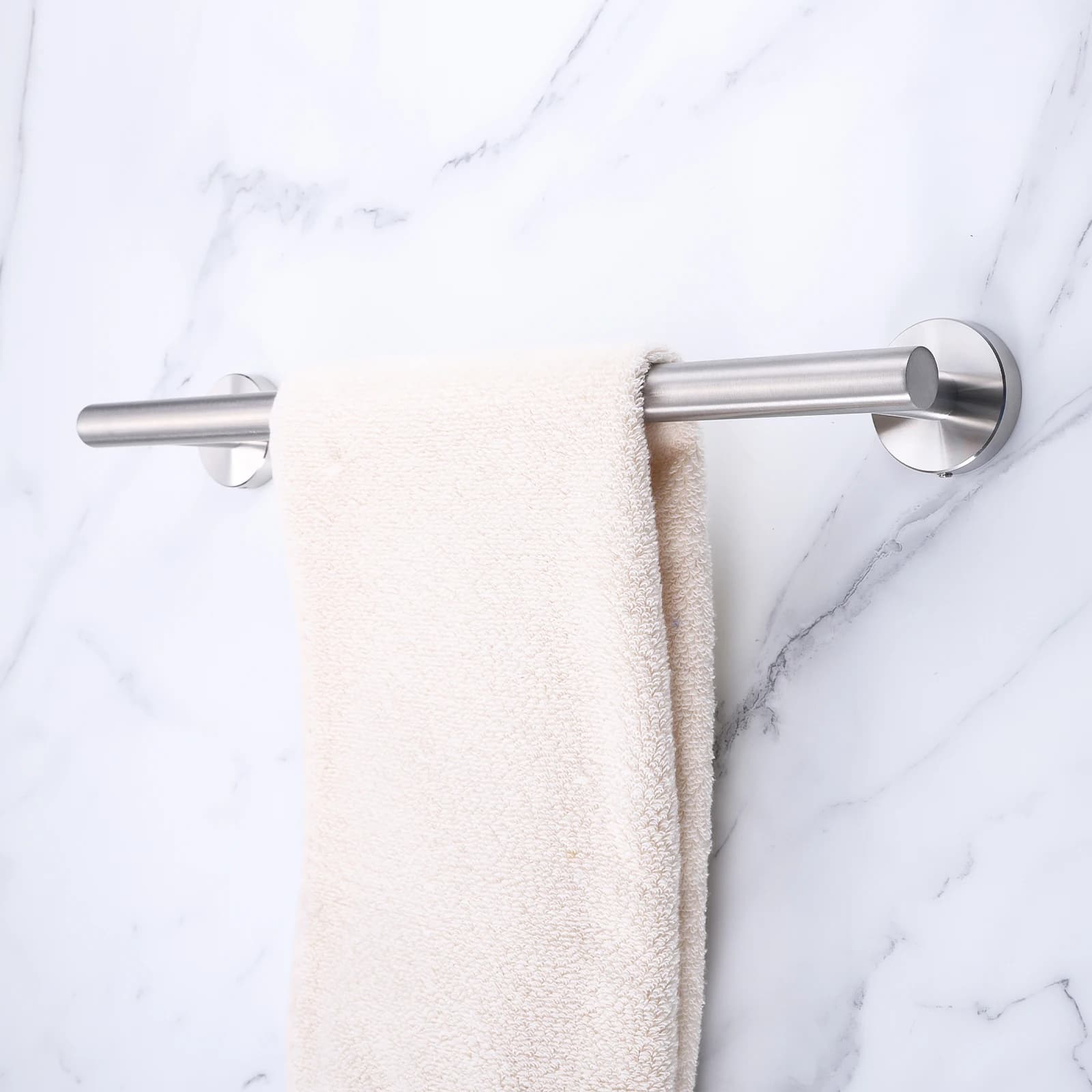 1pc portasciugamani in acciaio inox 40cm asciugamani Rack Rail Bar Robe Coat appendiabiti Hardware accessori per il bagno nichel spazzolato