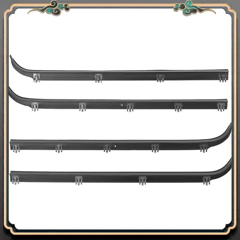 M45K-4 Pz Interno Esterno Auto Porta Finestra Guarnizione Cintura Guarnizione Kit F2TZ1521457A E7TZ1521453A Per Ford F150 F250 F350 1987-1997