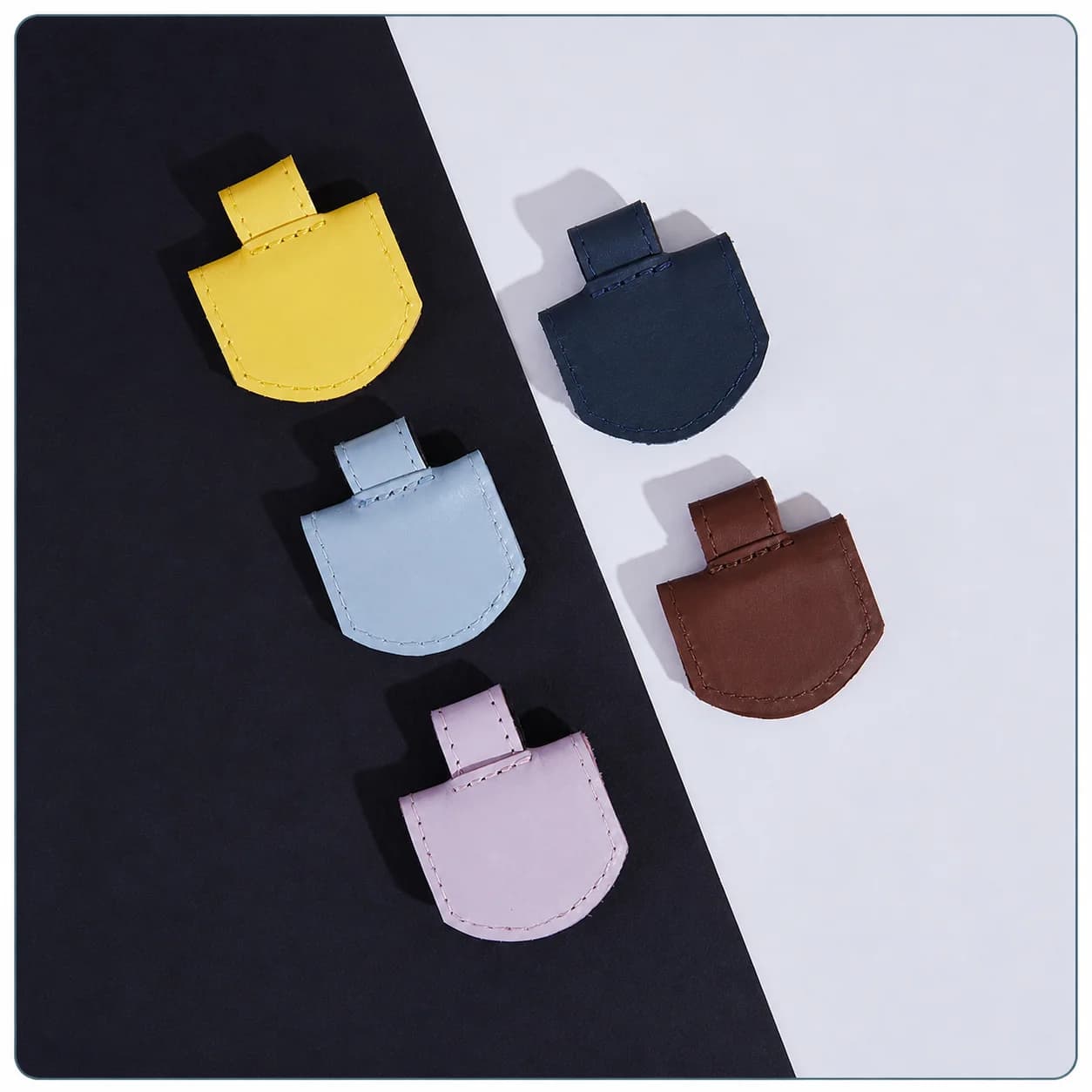 Pen Clip Eco-Friendly Leather Stationery Magnetic Bookmark Multifunctional Fountain Pen Holder For Notebook Journal Reading