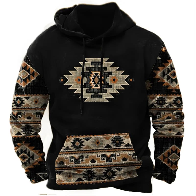 Felpe con cappuccio da uomo Vintage primavera autunno per uomo abbigliamento uomo oversize Casual Indian Harajuku Top felpe con cappuccio maschile
