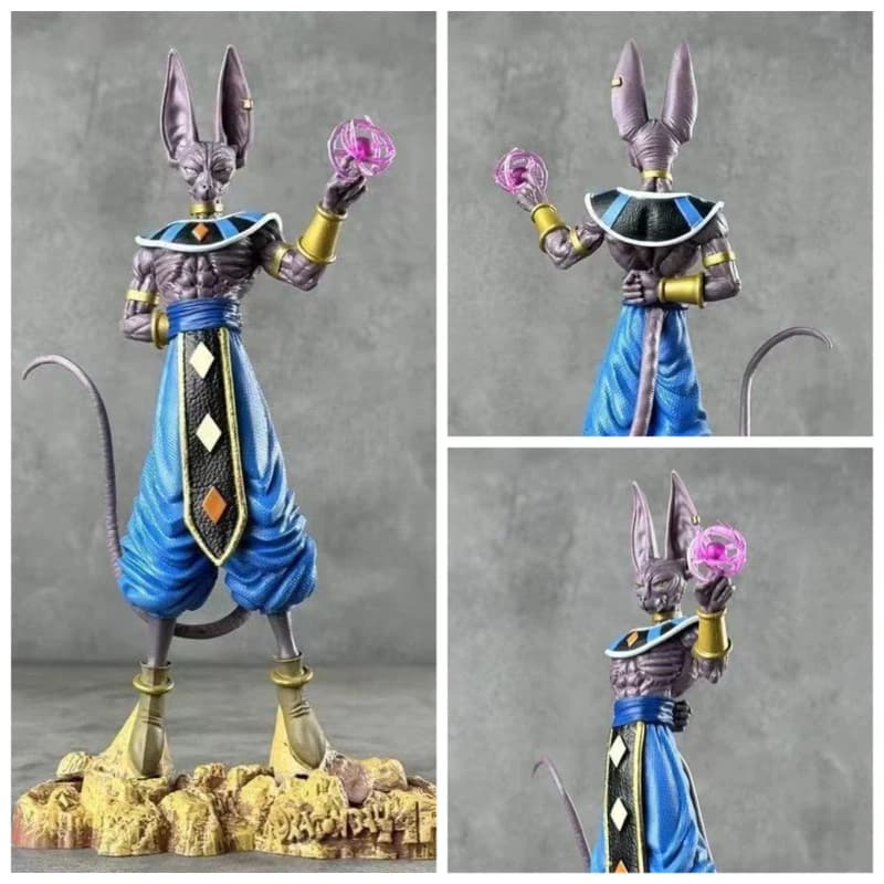 Statuetta Action Figure di Beerus da 30cm, Modellino Anime Dragon Ball, Ornamento da Scrivania, Regalo di Compleanno per Bambini