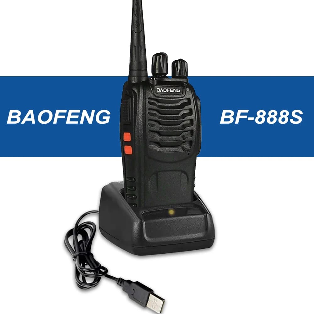 1PC Baofeng 888S Walkie Talkie Draadloze Kopieerfrequentie Lange Afstand Draagbare Uhf 400-470Mhz Ham Tweeweg Radio Voor
