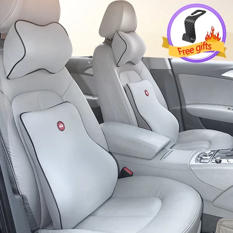 Cuscino per la testa in memory foam per auto Cuscino per il collo Cuscino lombare per schienale del sedile Accessori per auto Cuscino da viaggio Poggia lombare per tutte le stagioni Universa