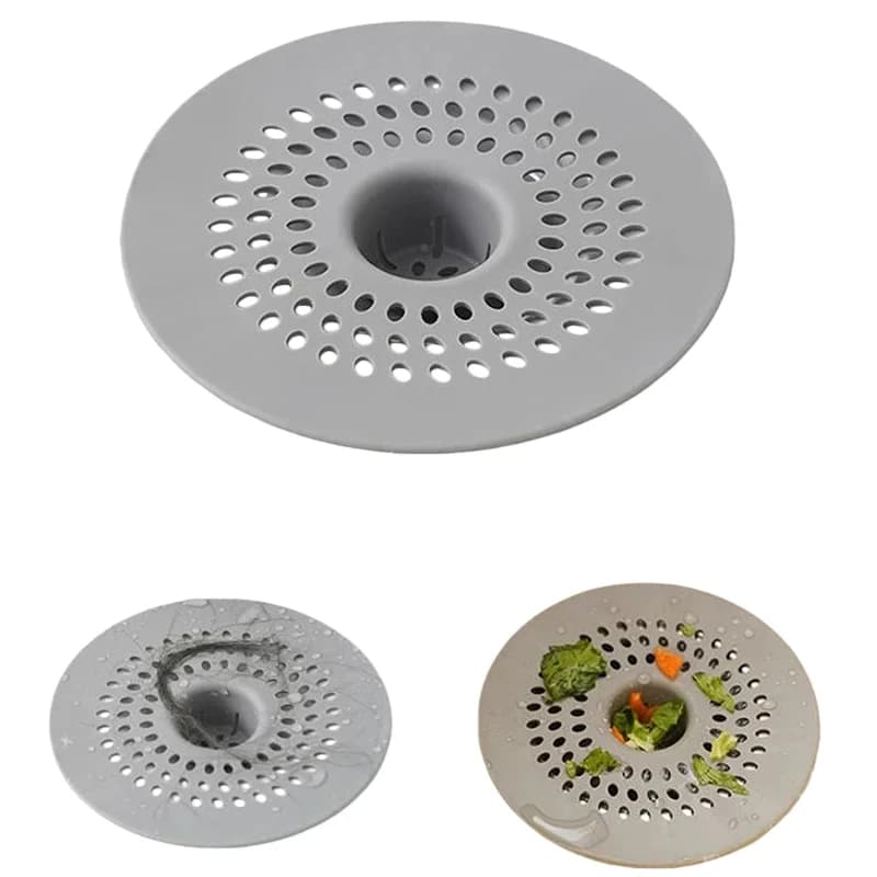 Anti-locking Silicone Floor Exhaust Sticker Bathroom Fogna Hair Filter Exhaust Cover Floor Exhaust Mat for Kitchen Anti-Carafage