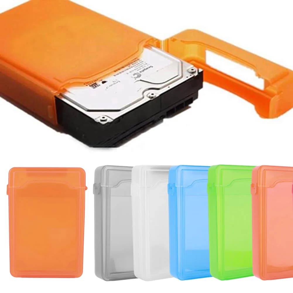 Custodia per caddy HDD IDE SATA da 3,5 pollici Custodia per disco rigido esterno in plastica multicolore Custodia per disco rigido HDD Custodia per HDD
