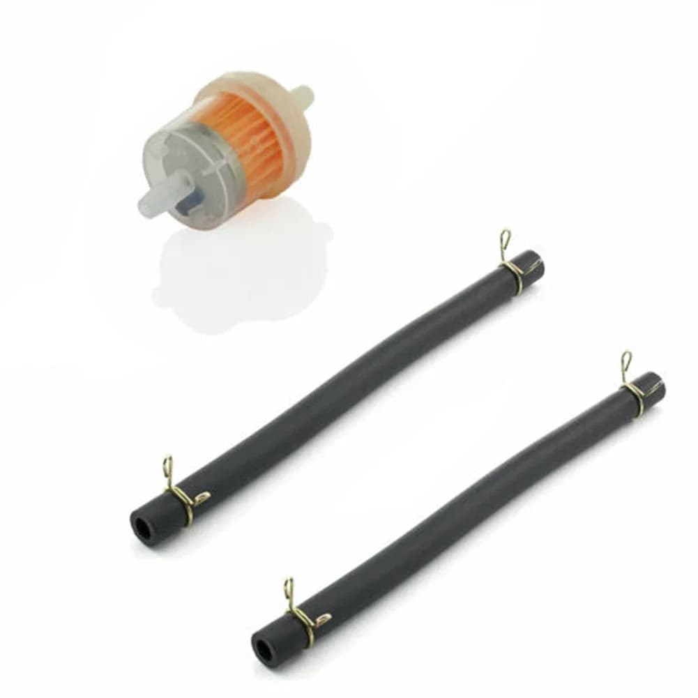 Fuel Petrol Inline Hose Pipe With Clips For Moto Dirt Bike Quad Gas Liquid Oil Filter Pipe Garden Power Tools Accessories