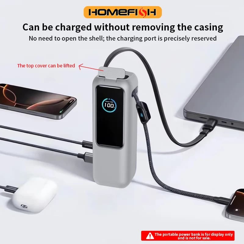 Adatto per il power bank portatile Anker Zolo (25000mAh 165W) - custodia protettiva in silicone integrale