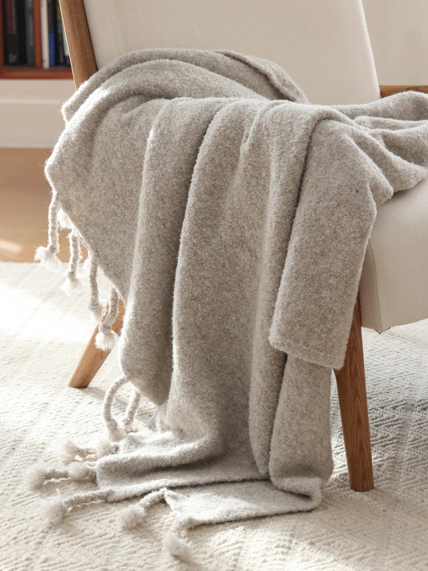 Thickened Knitted Woolen Material Throw Blanket Casual Style Sofa Decorative Cover Blanket Sample Room Drape Soft Decoration