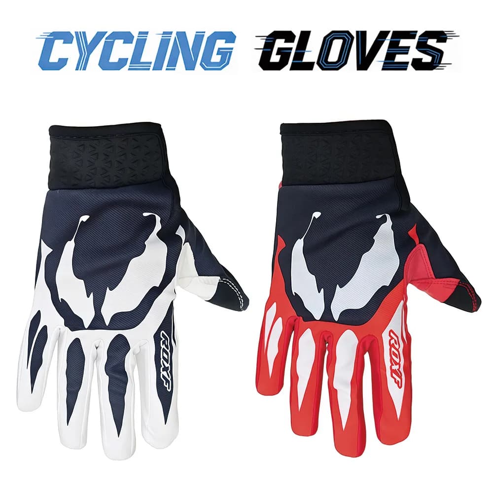 Motorcycle and bicycle gloves, outdoor sports and off-road, breathable and anti-slip, touch screen supported