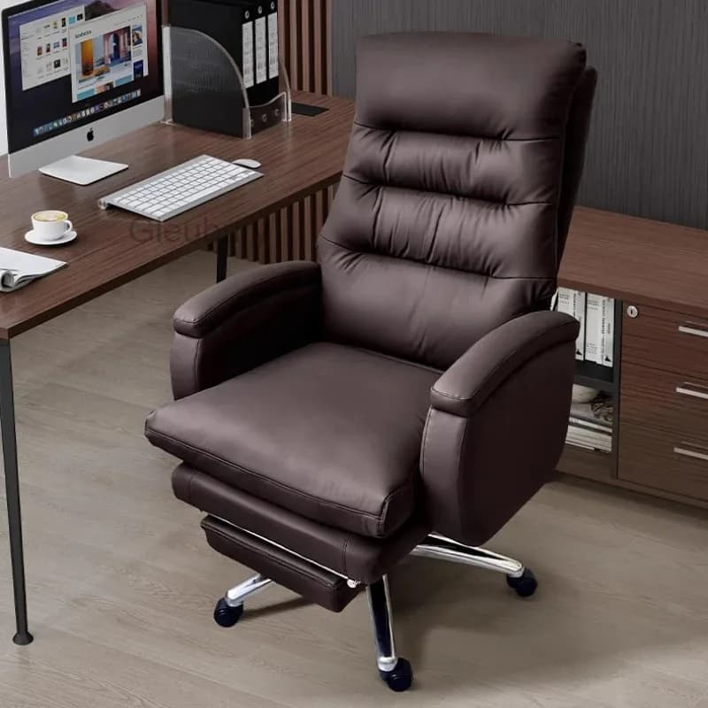 Sedia da ufficio gaming direzionale moderna, poltrona vintage da studio, sedia da ufficio comoda con ruote, sedia per scrivania, mobili per camera da letto