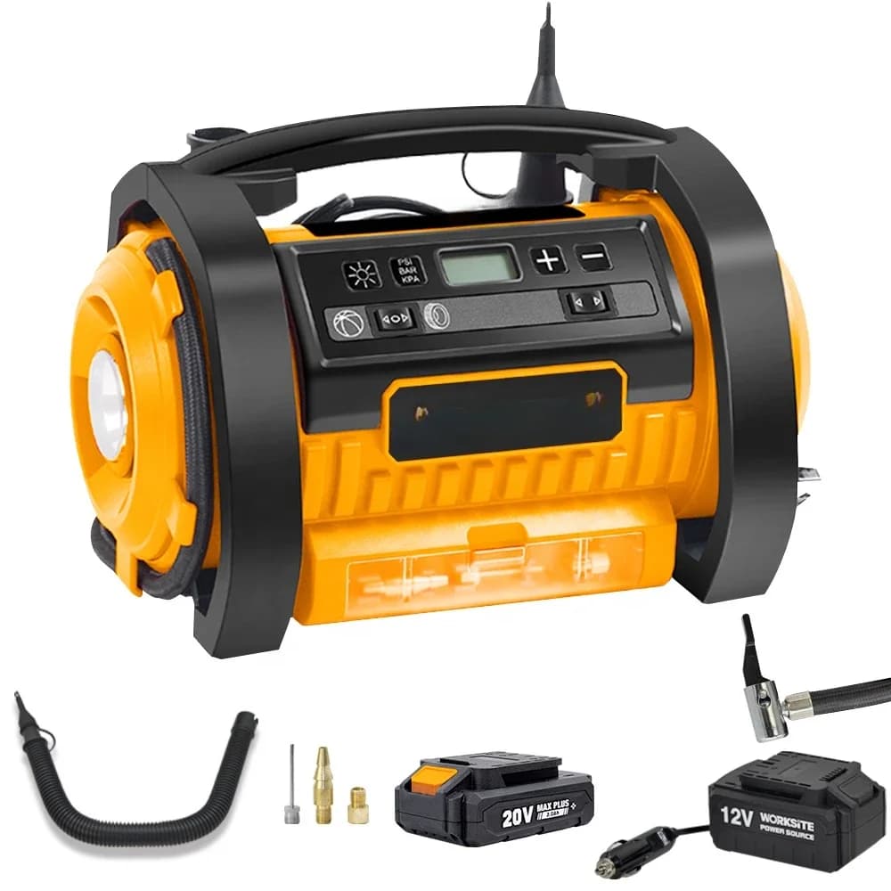 # Gonfiatori per pneumatici personalizzati 150PSI Batteria da 120 V CA/20 V/Compressore d'aria CC Gonfiatore/sgonfiatore a batteria per veicoli