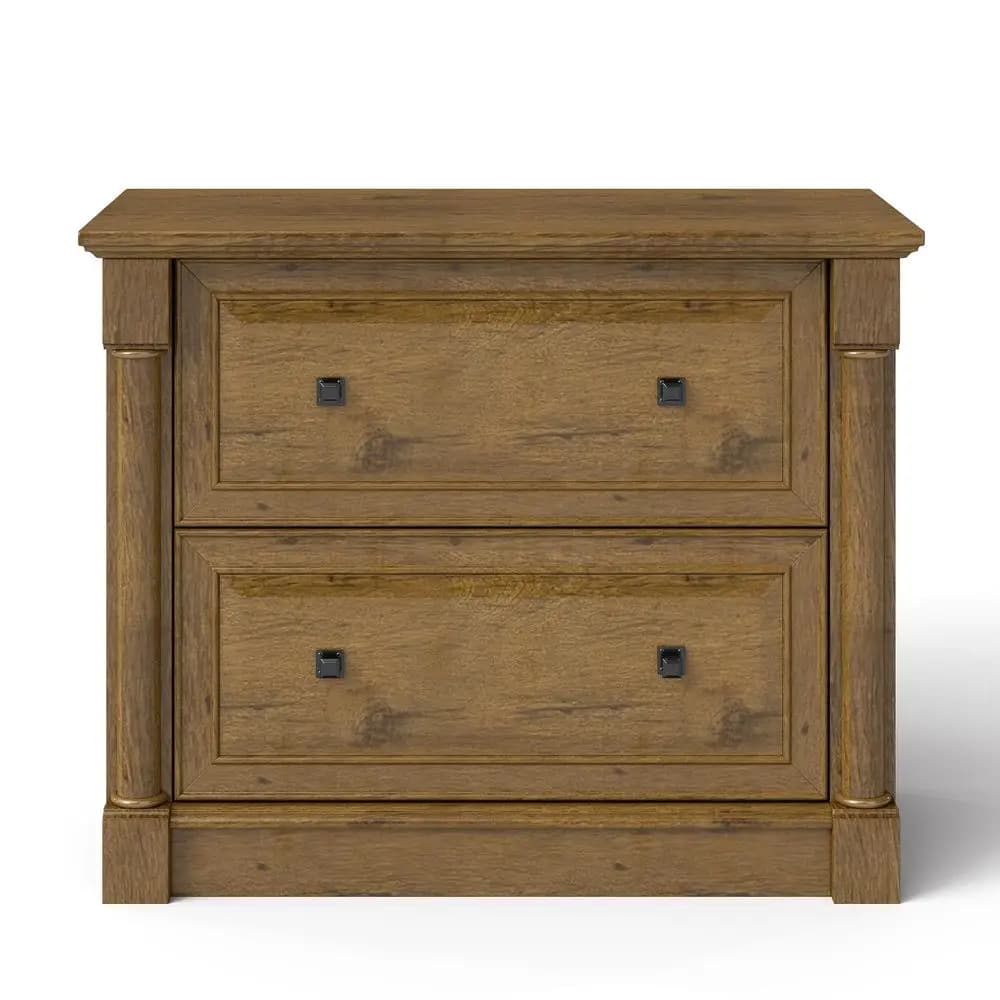 Armadietto Portadocumenti a Colonna Stile Romano, Armadietto Laterale Largo 36,8 Pollici con Cartelle Sospese, Adatto per Formati Letter, Legal, A4, Design Classico ed Elegante