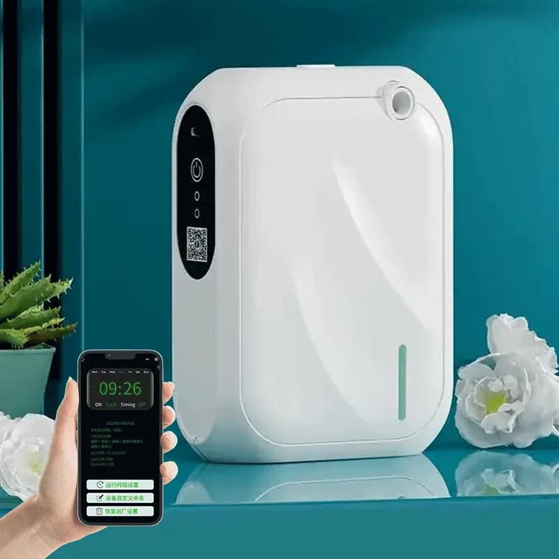 Copertura 200m3 Diffusore di aromi Macchina Bluetooth APP Controllo Diffusore di fragranze Distributore di odori a parete per fragranze domestiche