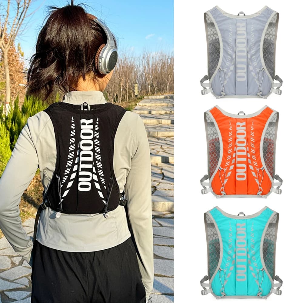 1PC Running Vest for Women Men Lightweight Hydration Backpack Pack Bag Daypack for Hiking,Skiing,Camping,Cycling,Race,Marathon