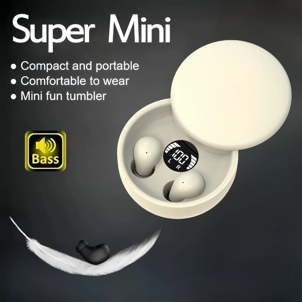 SK26 TWS Cuffie senza fili Bluetooth 5.4 In-Ear Auricolari invisibili per il sonno con microfono Auricolari con cancellazione del rumore Cuffie musicali HIFI