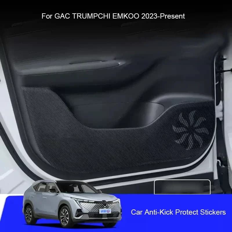 Auto B-Pillar Porta Anti-Calcio Proteggere Pad In Pelle PU Auto Tronco Anti-Sporco Resistente Ai Graffi Per GAC TRUMPCHI EMKOO 2023-Presente
