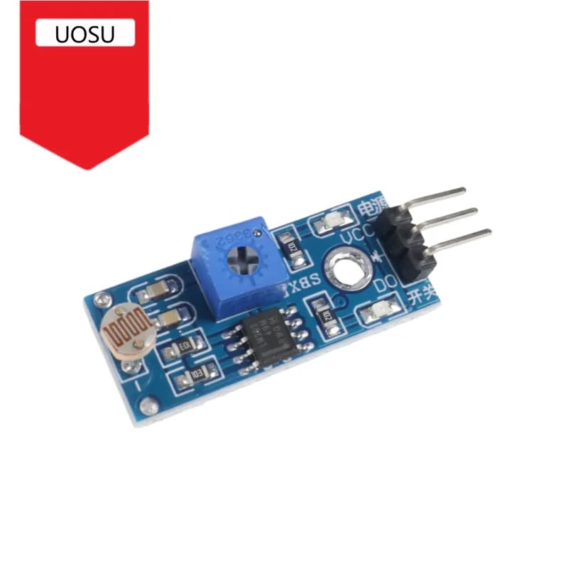 Photoresistor Light Sensor Module Light Intensity Detection 3.3V-5V Digital Output for Arduino Raspberry Pi DIY Light Switch