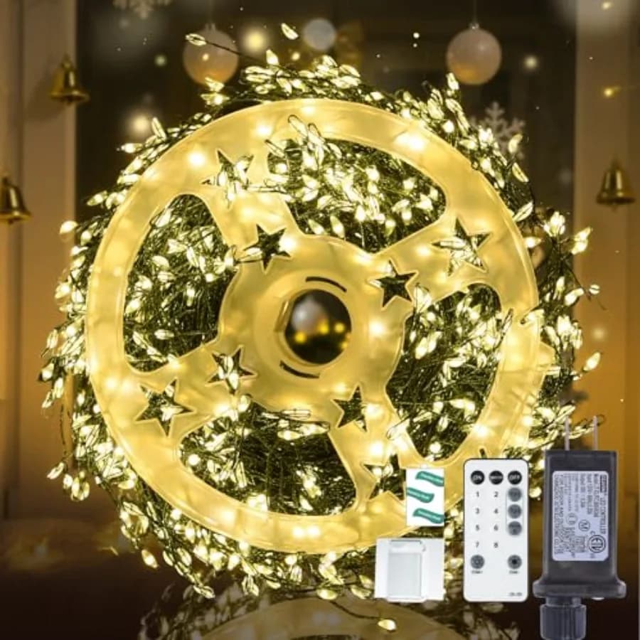 Luci Fatate con Telecomando, 75 Piedi di Luce Calda con Timer, Luci Scintillanti Impermeabili per Camera da Letto