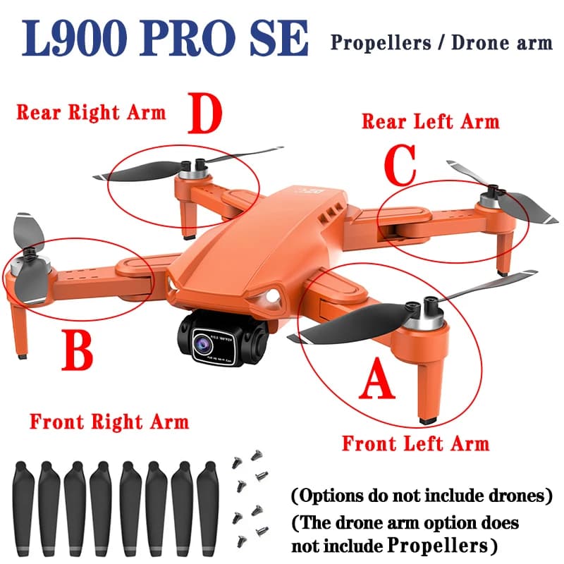 Pezzo di ricambio originale per eliche mini drone L900 Pro SE per accessori di ricambio per braccio drone L900pro se Paddles