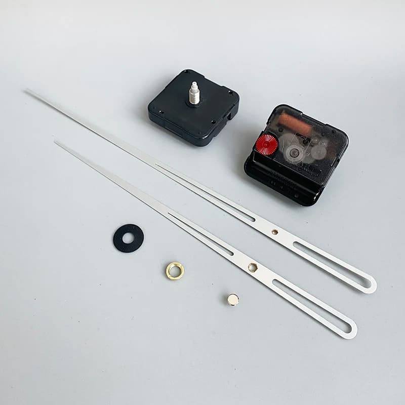 12888 Movimento a coppia elevata con foro tondo Lancette lunghe 90128 # Kit orologio fai da te in argento
