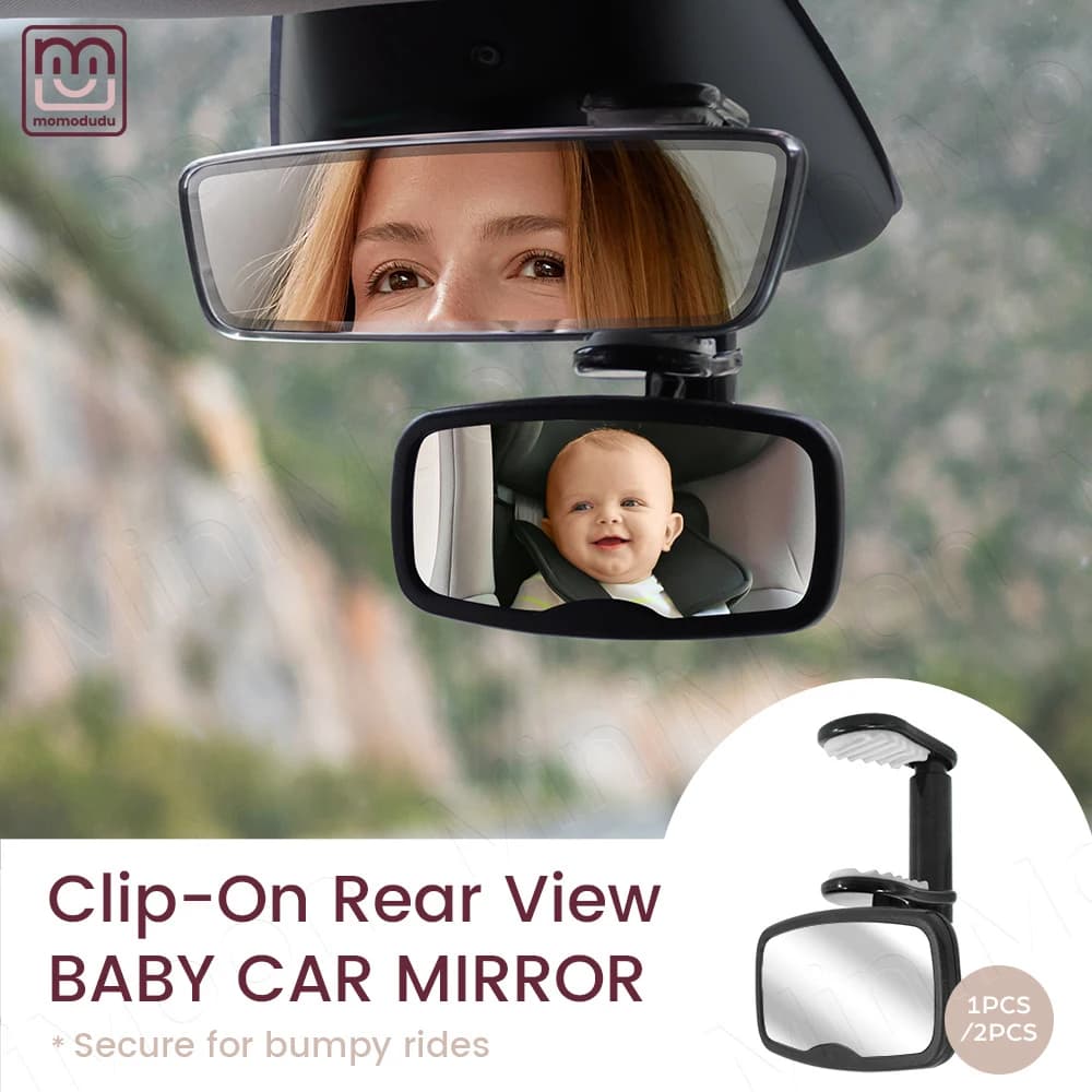 Specchietto per auto per bambini con facile clip, infrangibile certificato per il monitoraggio della sicurezza dei neonati e dei bambini piccoli