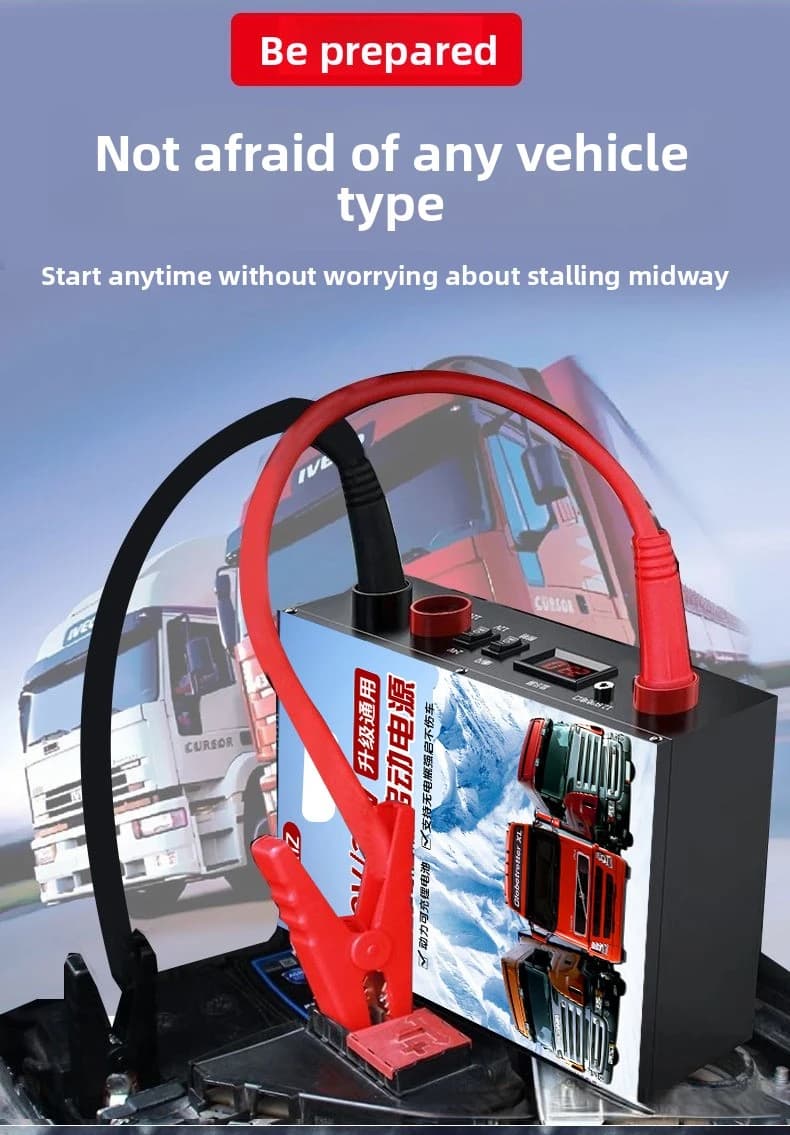 Car Jump Starter 6000A Starter Device Portable Mobile Power Battery Starter Truck Car Booster Supplies