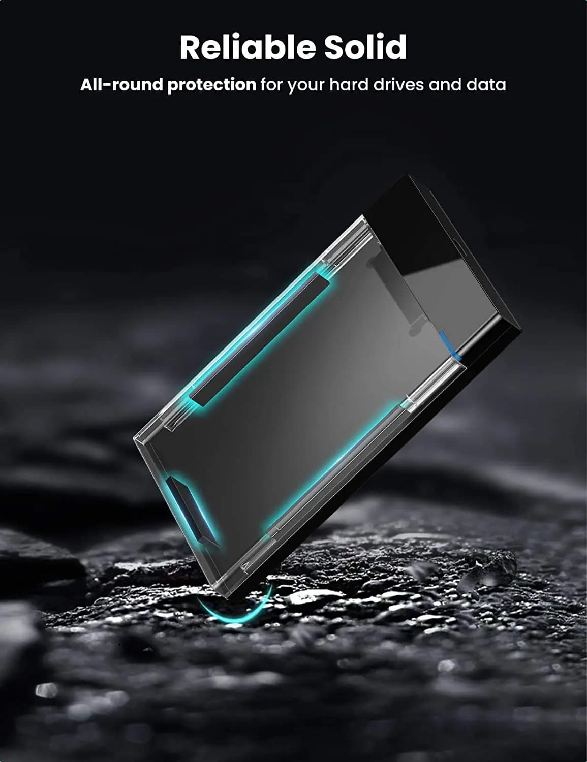 UGREEN Box Esterno per Disco Rigido da 2.5 Pollici USB C 3.1 Gen2 a SATA III 6Gbps UASP per SSD e HDD da 7mm e 9.5mm
