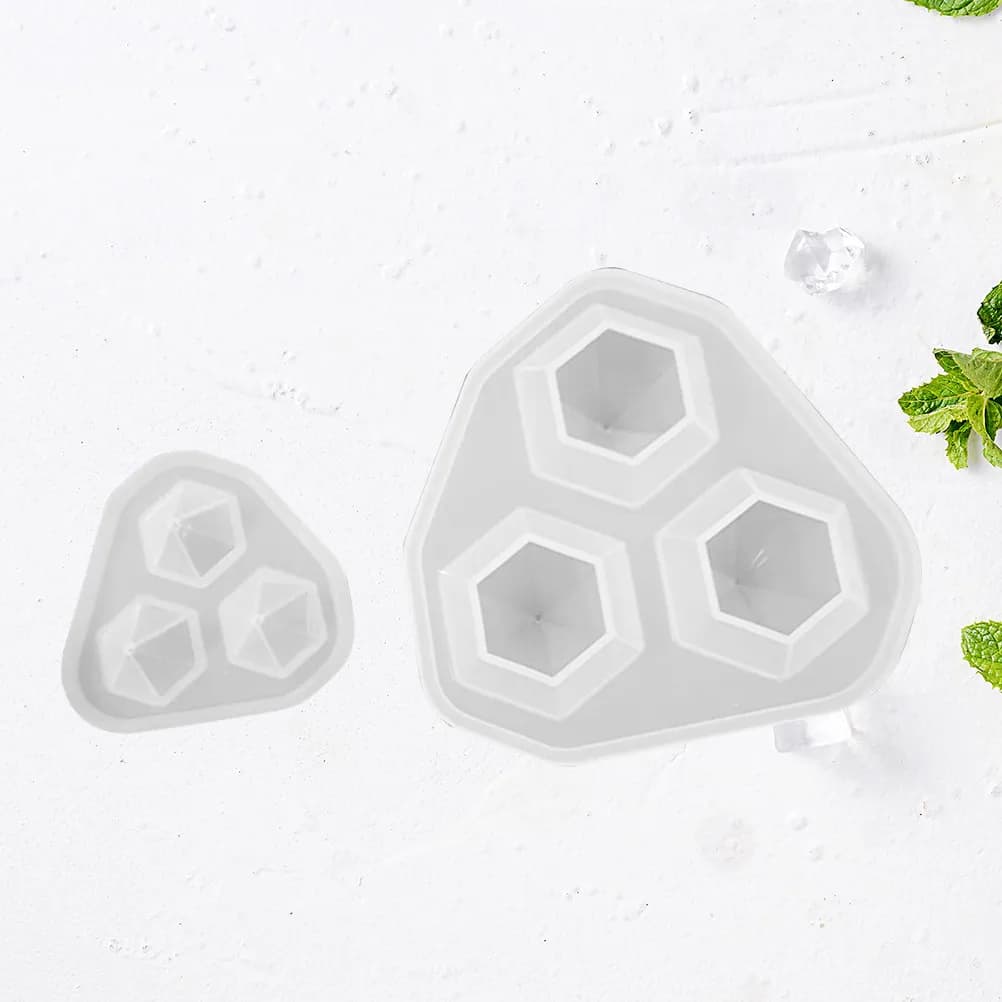 Set of 3 Prints in Silicone Shape Diamond Round 20Mm 30Mm 40Mm for Creating Jewels in Resin, Pendants, Earrings, Necklaces, Bracelets, Fai-da- ♪