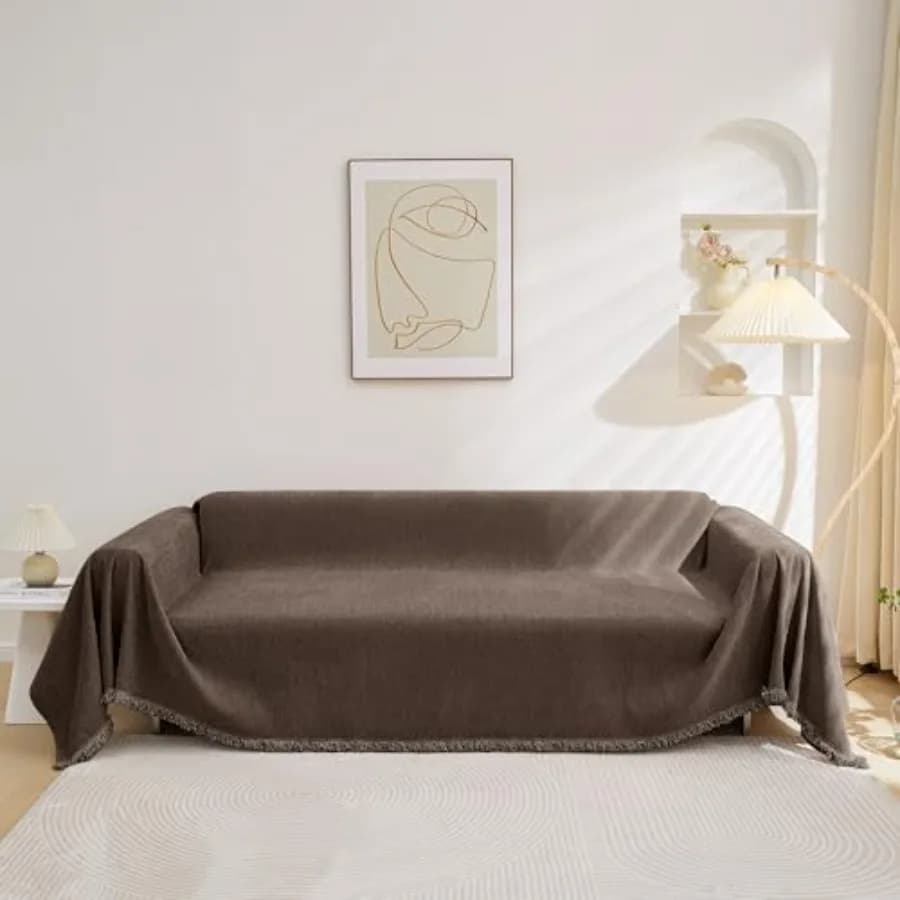 Oversized Couch Cover Sofa Covers Couch Covers for 3 Cushion Couch Sofa Pet Friendly, L Shaped Sectional Sofa Covers Washable S