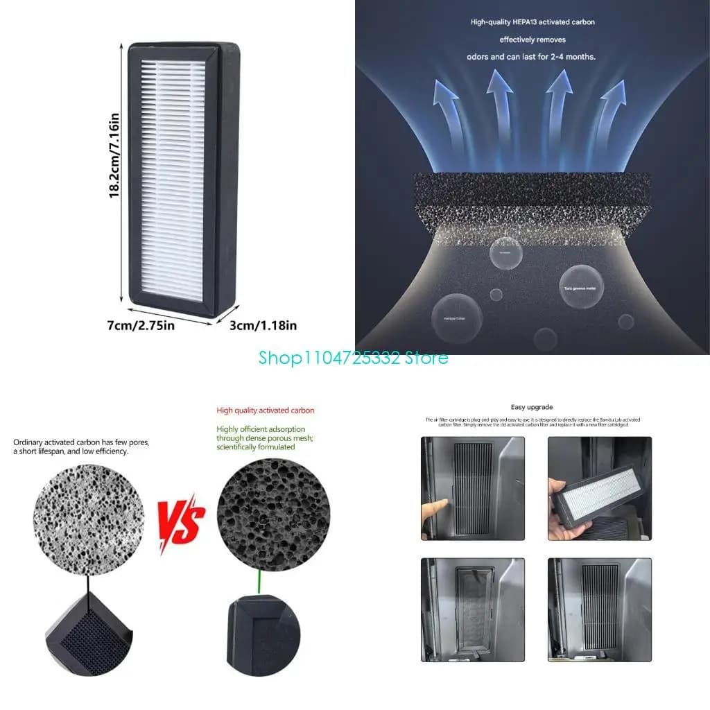 P5EA Air Filter 3D Printer Activating Carbon Filter Air Purification Suitable For P2S 3D Printer Accessories