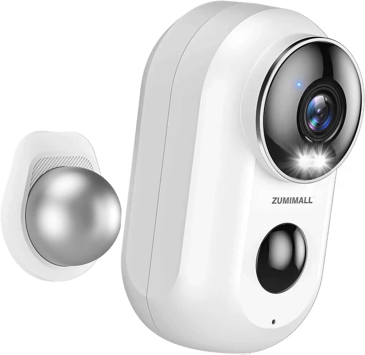 2K wireless external security camera, 3 MP night vision, magnetic support, 130 ° Angle, WiFi 2.4G, Battery powered, SD card, Alexa