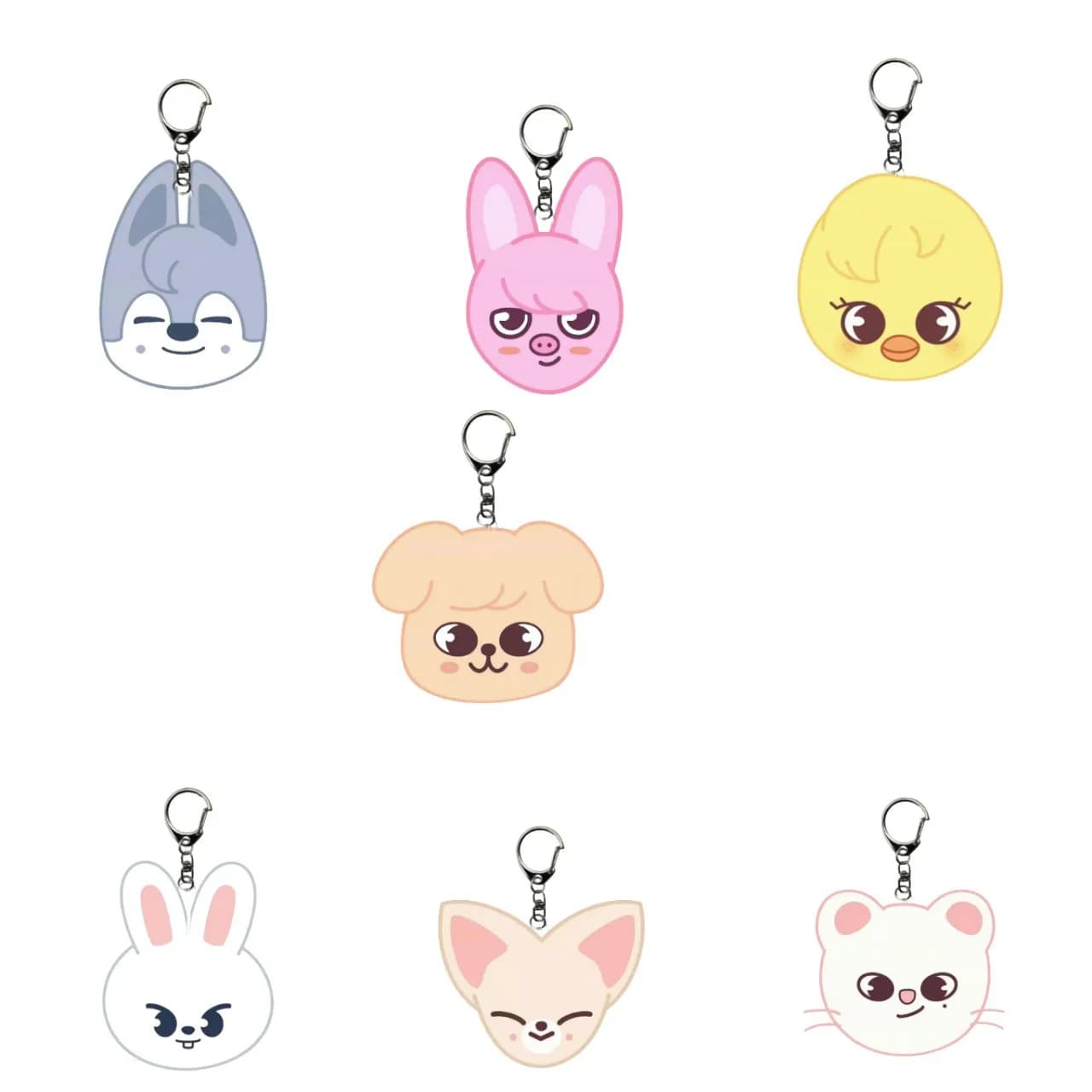 Double-sided SKZOO Acrylic Keychain, creative cartoon pendant for backpack and car, gift for fans of Stray Kids.