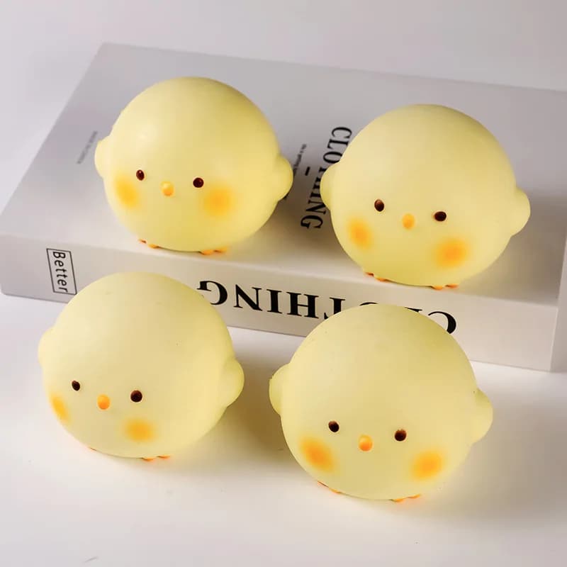 1PC Cute Animal Wet-Soft Slow-Rebound Squishy Toy, Soft Anti-Burst Durable BPA-Free Odorless Non-Sticky Easy-Clean Portable Lightweight Comfort-Grip Tear-Resistant Stretchable Calming Fidget Sensory Playdough-Feel Stress Relief