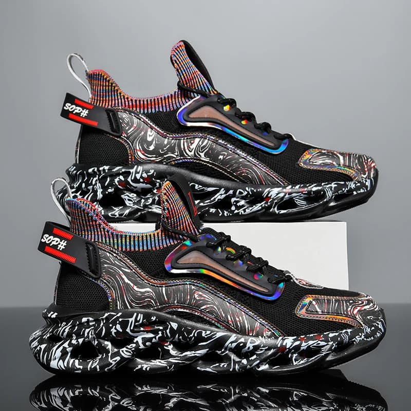 Men's Casual Sneakers Breathable Luxury Trainer Race Shoes Fashion Loafers Running Shoes for Male