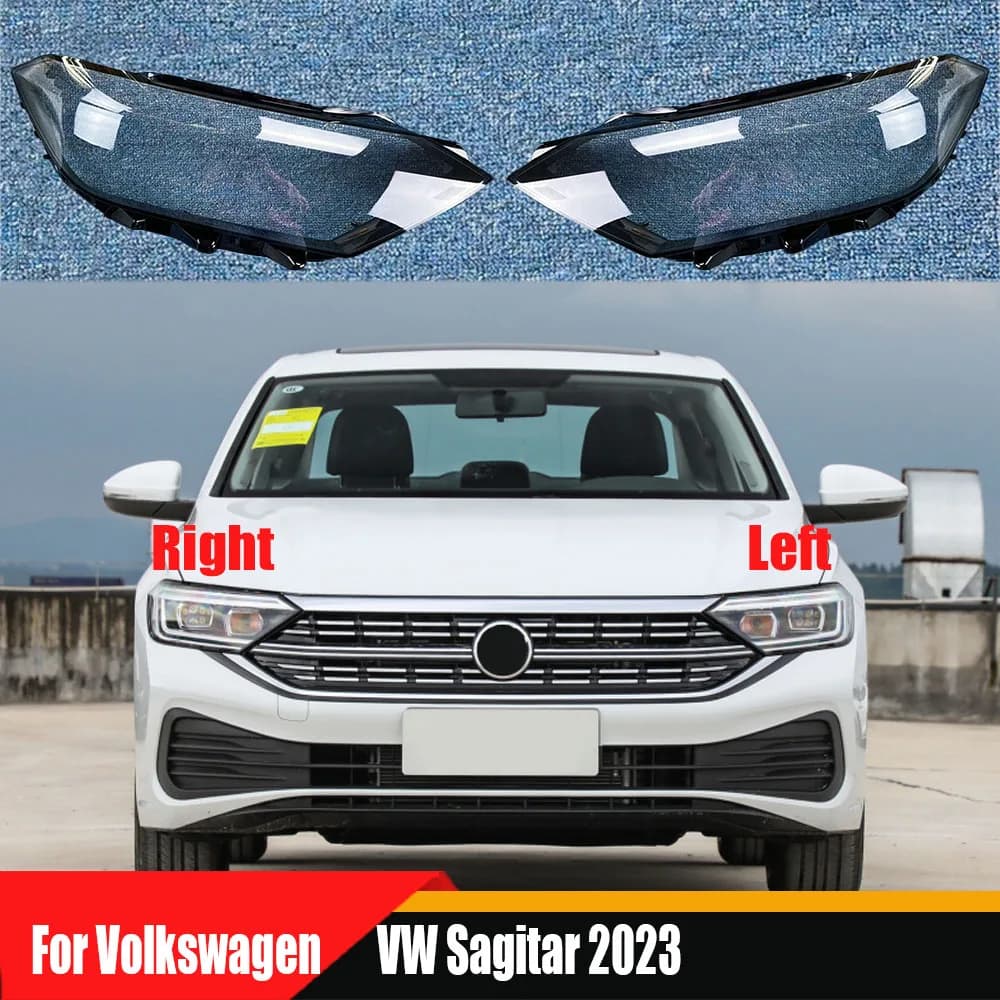 For Volkswagen VW Sagitar 2023 2024 2025 Front Headlight Cover Shade Lampshade Lens Headlamp Shell Glass Auto Replacement Parts