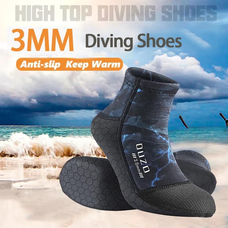 Nuovi calzini da sub in neoprene unisex da 3 mm antiscivolo caldi a prova di freddo muta da surf immersioni subacquee sport acquatici calzini da sub