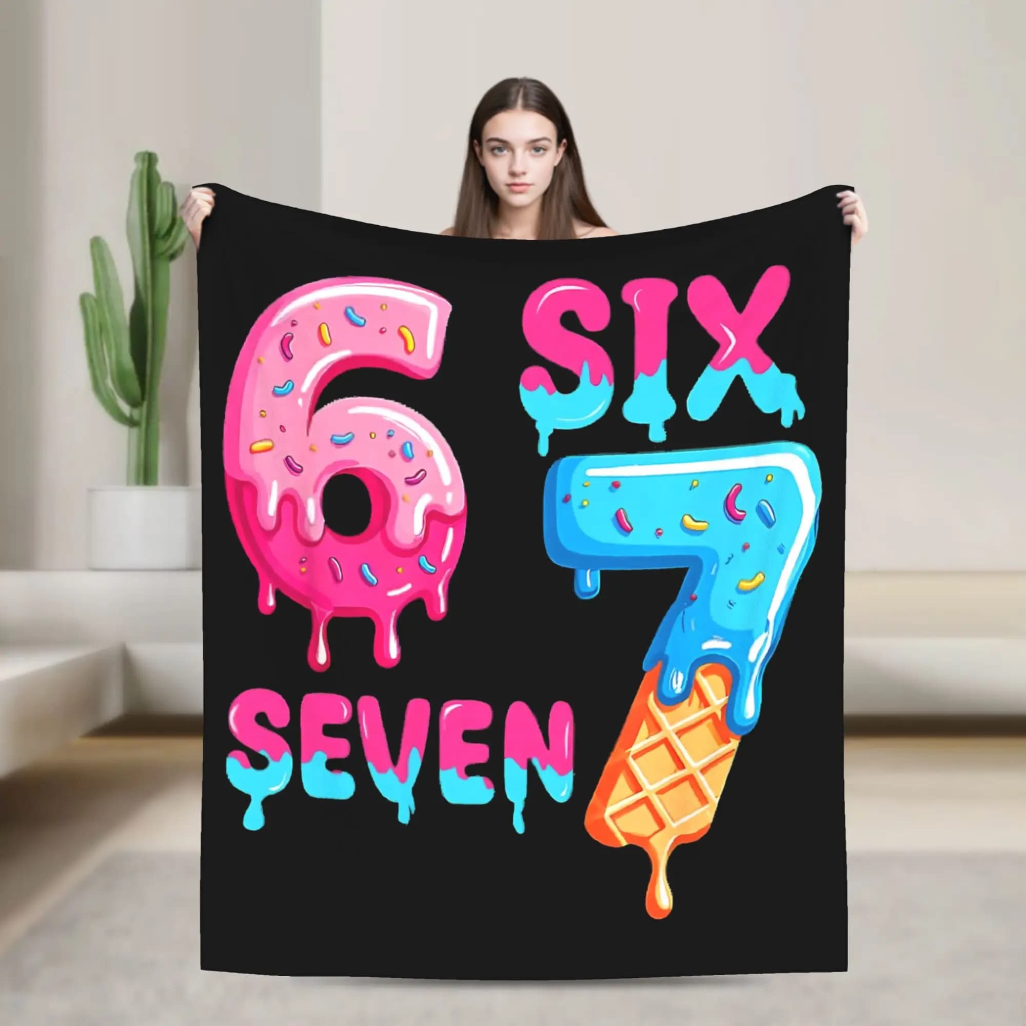 Design 67 - Copriletto in morbida flanella, comoda coperta adatta a tutte le stagioni, interessante opzione regalo Lavabile in lavatrice