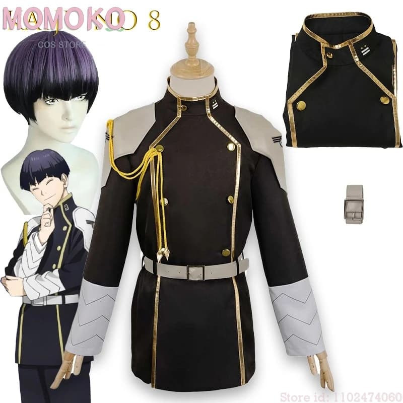Anime Cos Sosuke Hoshino Kaiju Anime No8 Mina Ashiro Cosplay Fantasy costume for men Woman Jacket B Adult Dresses