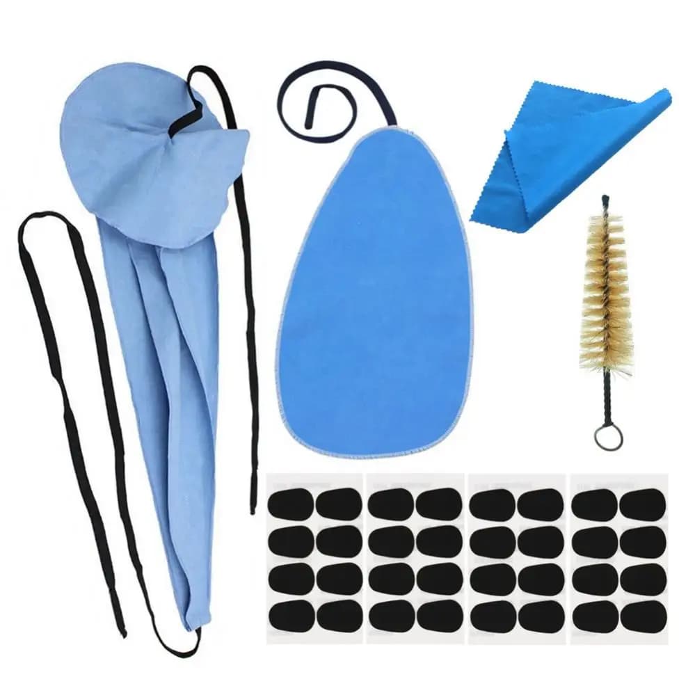 Saxophone Cleaning Kits with Mouthpiece Cushions, Inner Chamber Cleaning Cloth, Mouthpiece Brush, Sax Clarinet Cleaning Tools