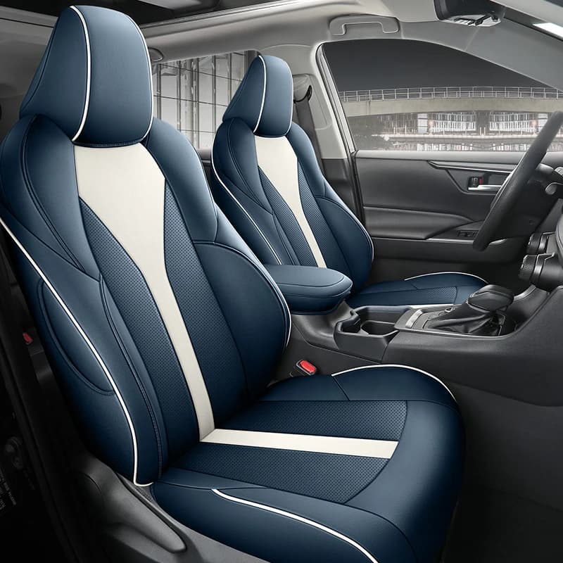 Custom Fit Full Set Car Seat Covers For Select Toyota CHR 2018-2024 Front / back row Full Coverage automotive parts-Leatherette